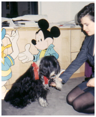 Rosie with Thea Feldman at Disney Press